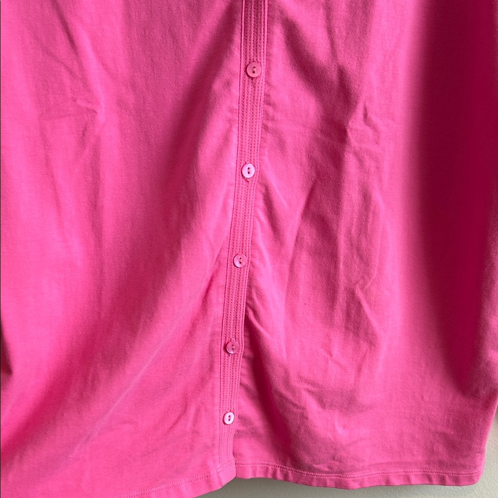 Pink Button-Up Cardigan 1X Rafaella - Picture 3 of 4